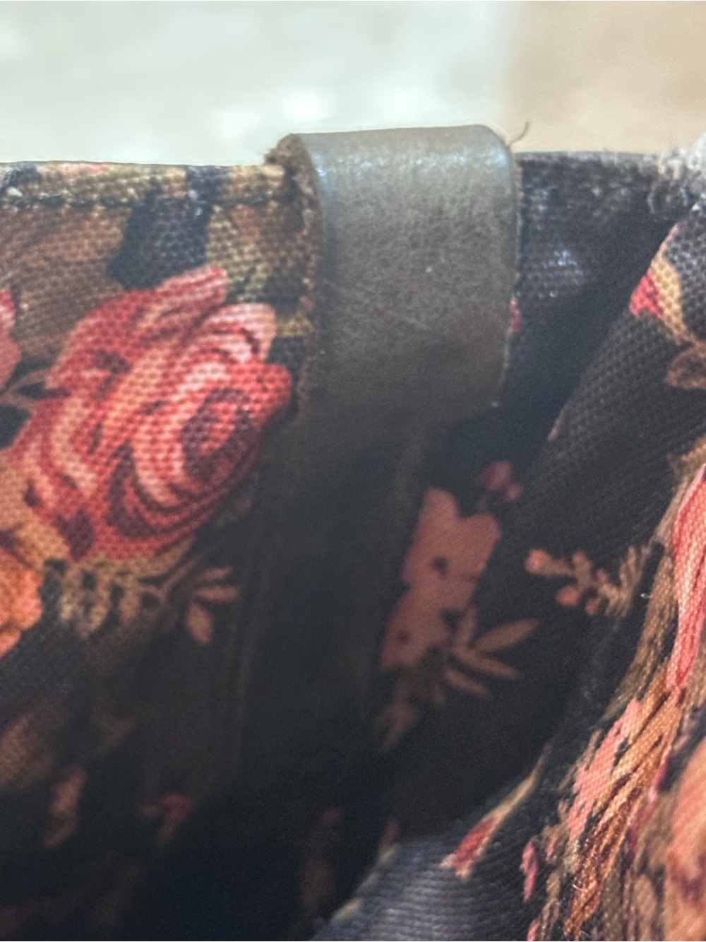 Dr. Martens Triumph 1914 foldover Boots Size 9 brown gray floral - Picture 6 of 10